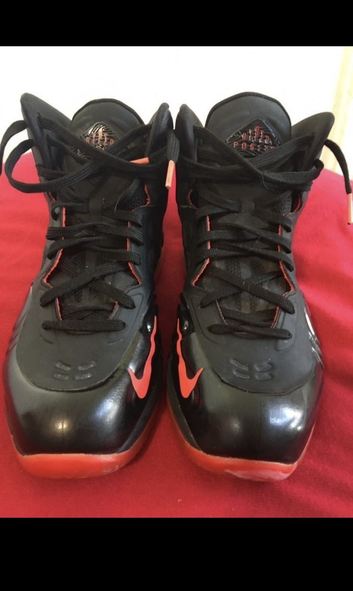 Size 8- Nike Air Max Hyperposite Black Crimson 2012