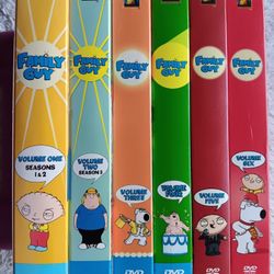 Family Guy DVDs Vol 1-6 Like New 
