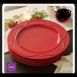 Platos Ruby Dinner 4 Princess House 