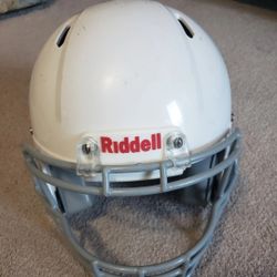 Riddell Speed Icon Football Helmet White Gray Facemask Youth Small 2021