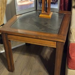 Coffee and 2 End tables with slate inserts
