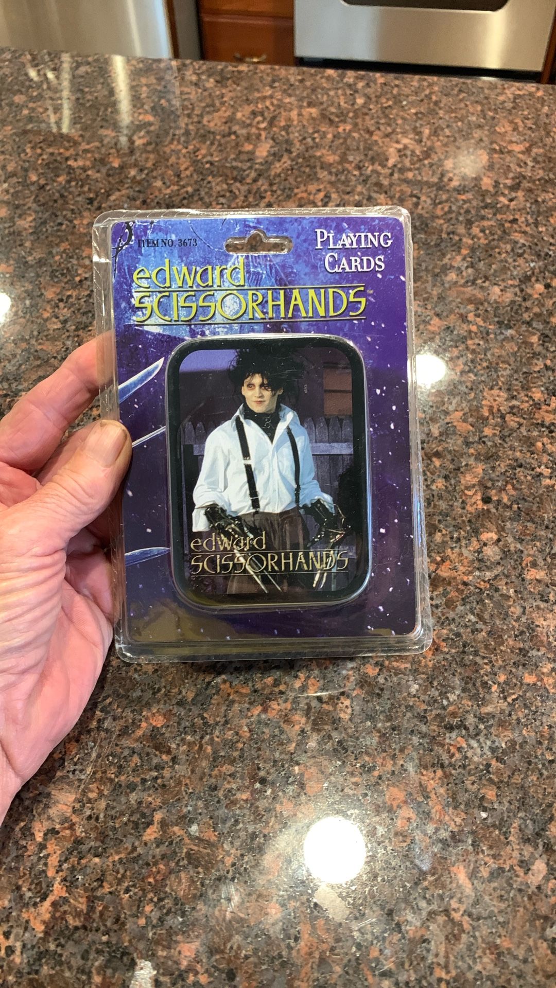 New 2004 Edward Scissorhands Playing Cards In Metal Tin 