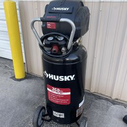 Husky 27 Gal. 200 PSI Oil Free Portable Vertical Electric Air Compressor