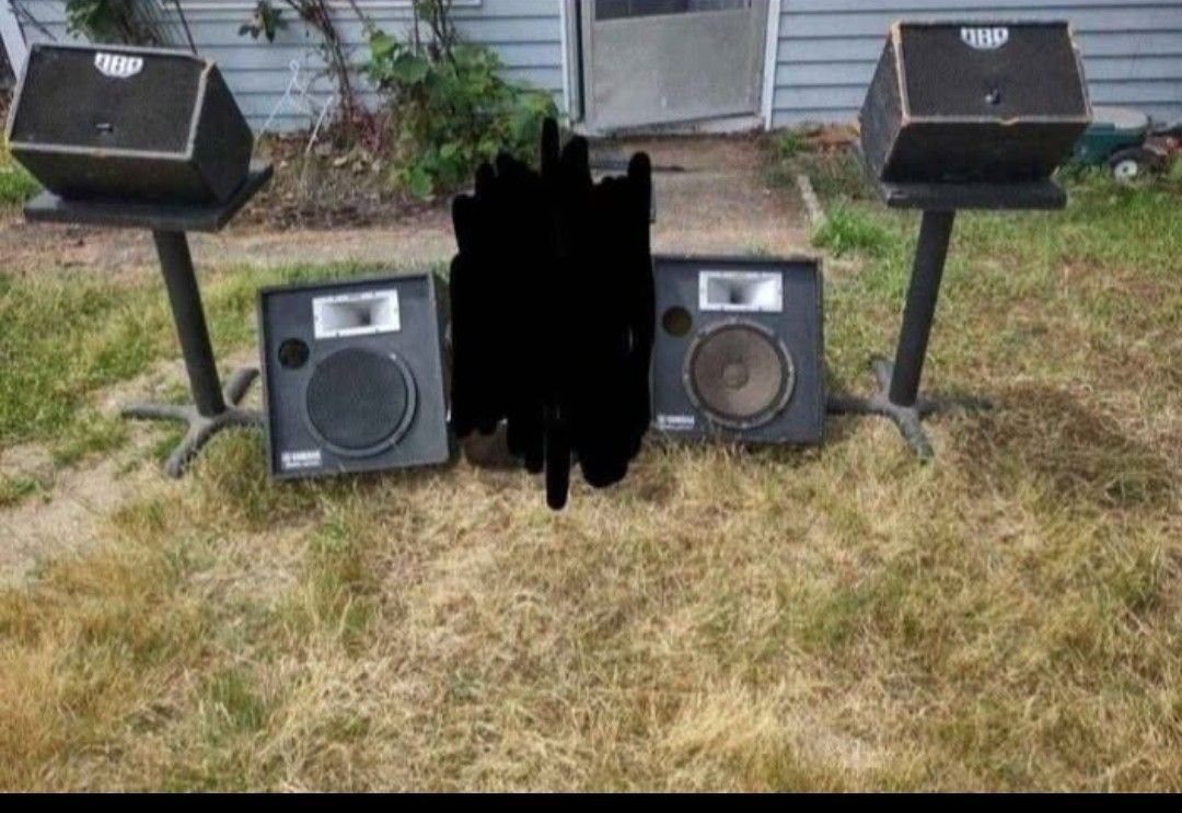 Old School Amazing Sounding Yamaha Concert Speakers