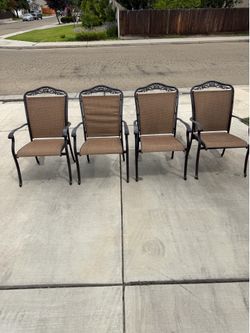 Backyard Patio Chairs Set of 4