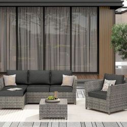 High Quality Fully Assembled Patio Furniture Set In The Box Deep Seating Cushions Outdoor Patio Furniture Patio Set Patio Couch 🆕🆕