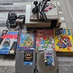 Original Nintendo Console And Games