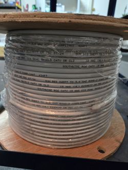 Southwire 500 ft RG6 Coax Cable Spool – Contractor Grade – Never Used