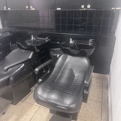 Shampoo Backwash Chairs / Salon Shampoo Beds – $100 Each