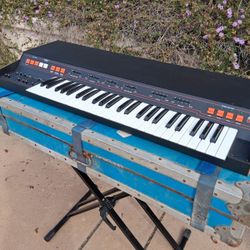Serviced ARP Omni 2 Synthesizer With Synthchaser MIDI, LED Sliders & Road Case