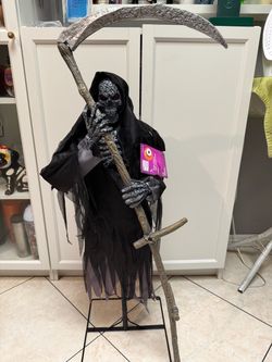 3’ Grave & Bones Levitating Reaper Halloween prop