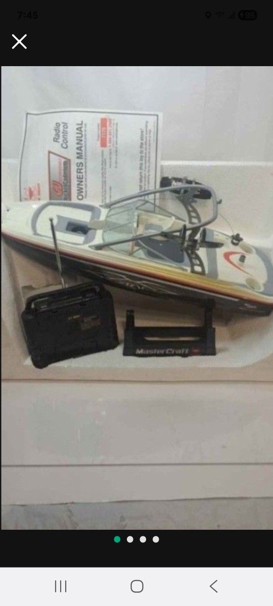 Radio Control Boat Mastercraft #7175 Full Function Remote Control Marine Craft