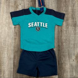 New Baby 12-Month Seattle Mariners MLB 2-Piece Set