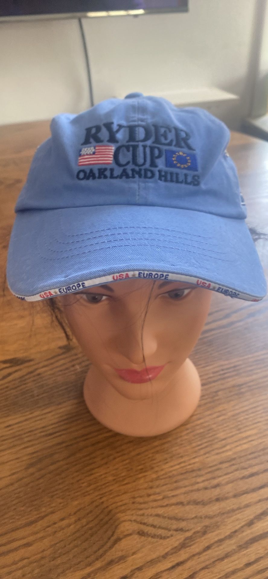 VTG Imperial 2004 Ryder Cup Oakland Hills Cap Hat Strapeback Light Blue