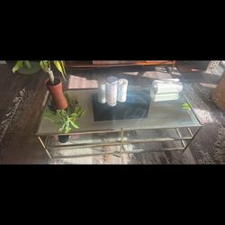 Beautiful west elm glass and mirrored 3 tier coffee table must be gone by 11/8