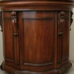 Vintage Bar With Unique Half-moon Shape 