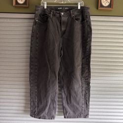 Old Navy Barrel Legged Grey Pants Size 16