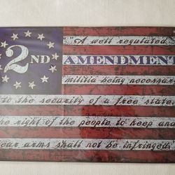 GUNS 2ND AMENDMENT- RIGHT TO BEAR ARMS SIGN NEW