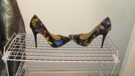 Rainbow butterfly heels