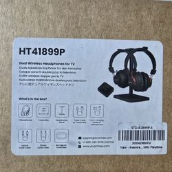 New Avantree Dual Wireless Headphones For Tv