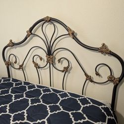 Queen Mattress/Headboard/Frame/Linens 