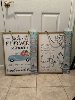 Spring Reversible Wall Sign