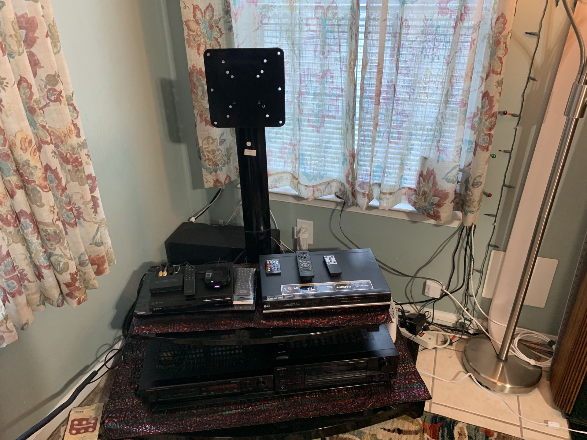 STURDY 2 SHELF TV STAND FOR SALE