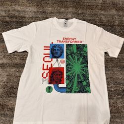 Seoul Projects Visual Landscapes Energy Transformed Men's Graphic T-Shirt XL White