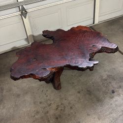 Burl Redwood Coffee table 
