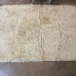 4’ X 6’ Flokati - white