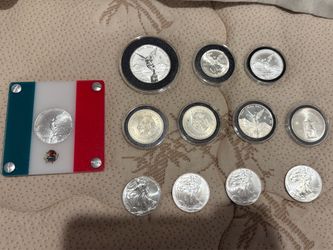 SILVER LOT LIBERTADS AMERICAN EAGLES