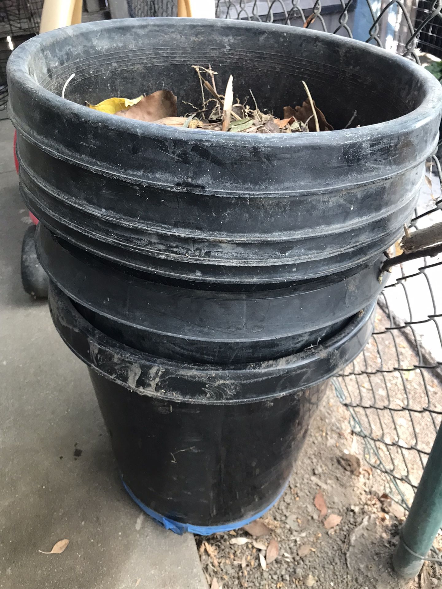 Plant Pots 6 Total Plastic Strong Material 5 Gallon $30 For All