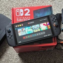 NEW NINTENDO SWITCH 2 +24 GAMES + WARRANTY + DOCKING STATION + CASE