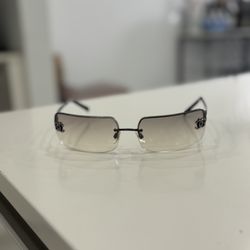Chanel rimless sunglasses with gradient lenses