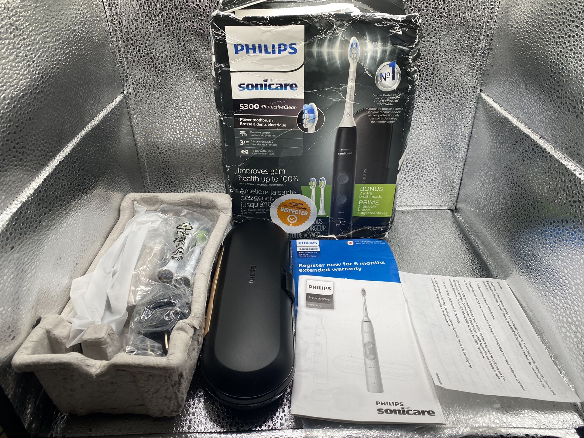 Philips Sonicare ProtectiveClean 5300 Rechargeable Electric Toothbrush