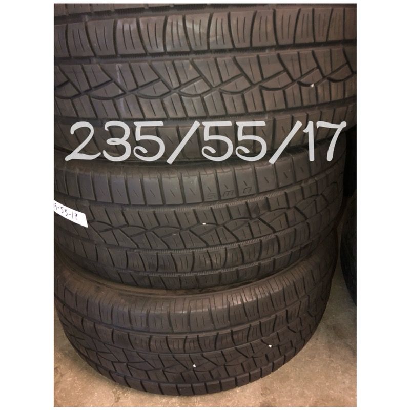 Used tires for sale 235/55/17 $45 each free installation and balancing