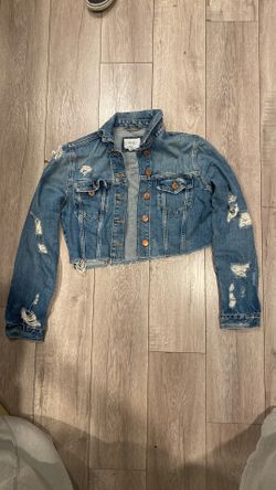Forever 21 Ladies Jean Cropped Jacket Size M