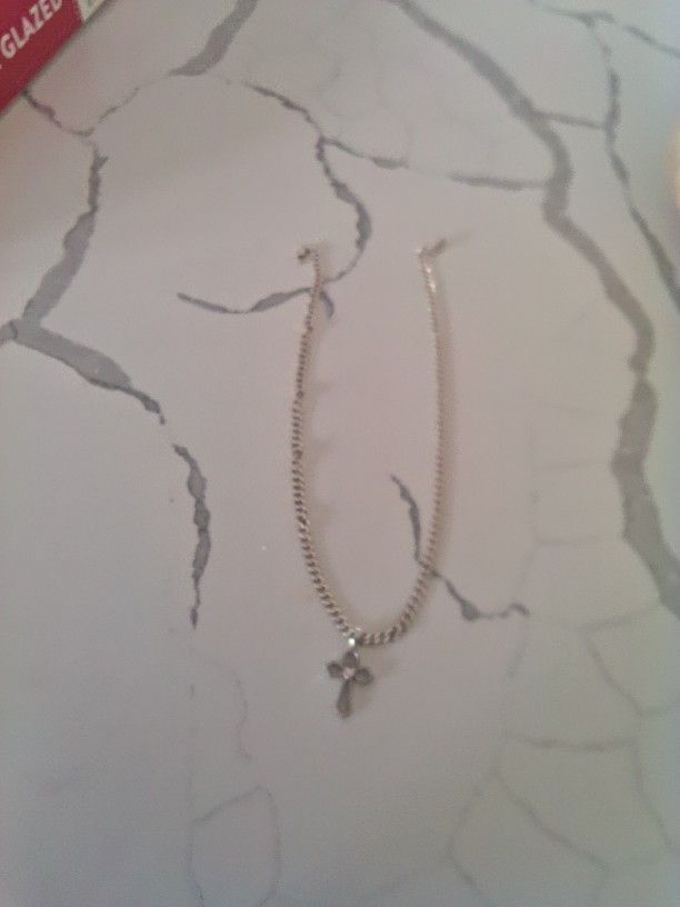 Real Chain 14k Silver Just A Little Piece That Is Broken