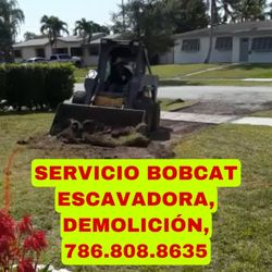 Bobcat, Escavadora, Demolición 