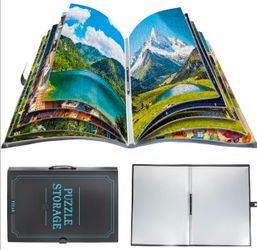 NEW 1000 Piece Puzzle Storage Folder Portfolio Dustproof Holds 20 Complete Puzzles