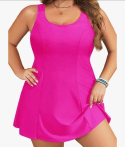 Yonique Plus Size Swim Dress - One Piece Swimsuit for Women Tummy Control Bathing Suit Modest Skirted Swimwear 2026