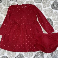 Carters 24 Months Baby Girl Long Sleeve Dress 