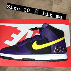 Nike Dunk High Lakers