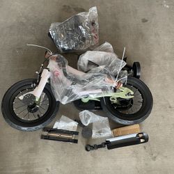 12 Inch Kids Bike Adjustable with Training Wheels for 3-8 Years Old