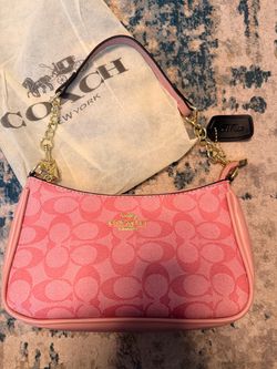 Pink coach bag