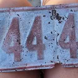 1929 Vintage Utah License Plate 