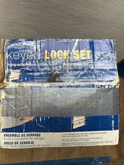 Garage door Keyed lock set