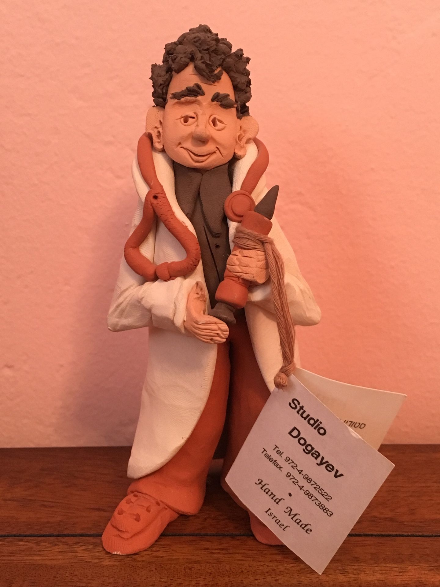 Clay Figure from Studio Dogayev Handmade Ceramic Physician Figurine