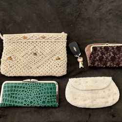 Four (4) Vintage Lady Clutches/Purses