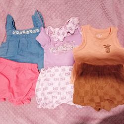 3-6 Months Babygirl Clothes And Bouncer